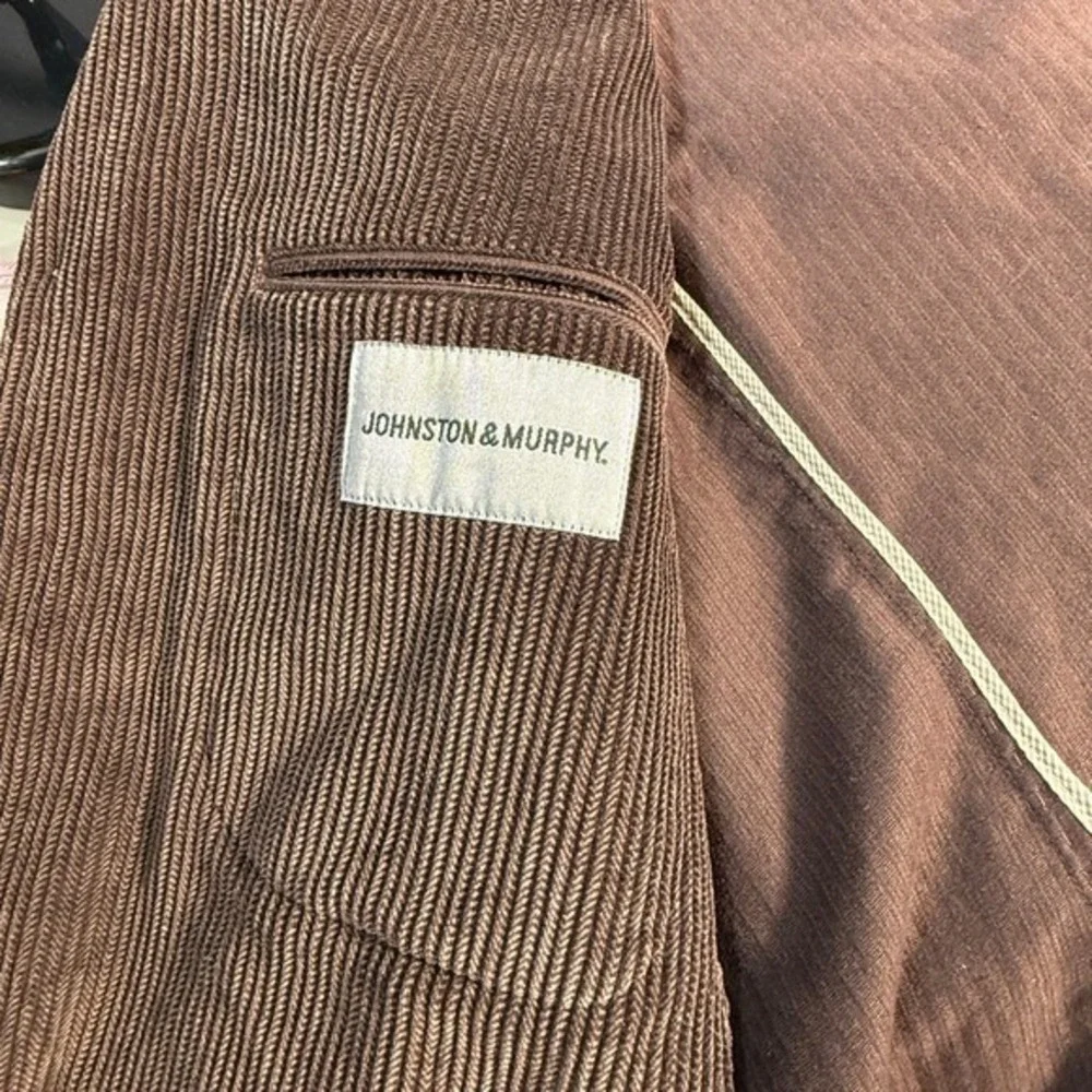 Johnston Murphy Mens Brown Corduroy‎ Blazer Jacket Size M